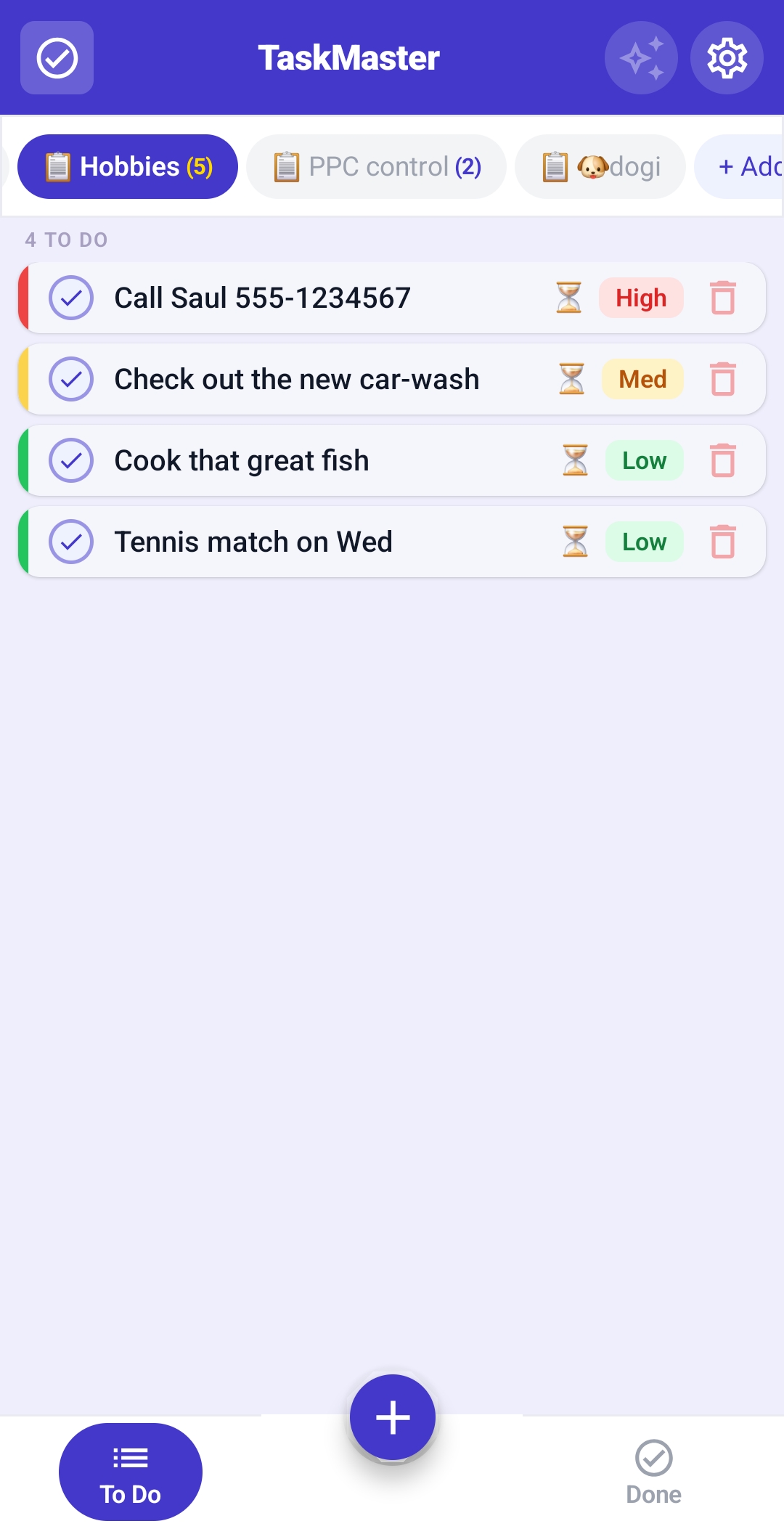 TaskMaster screenshot 1