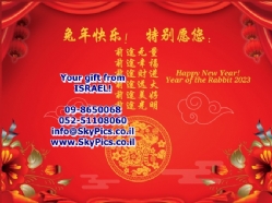 דוגמה מס' 1 - ברכה לראש השנה הסיני לשנת 2023 - "שנת הארנב"